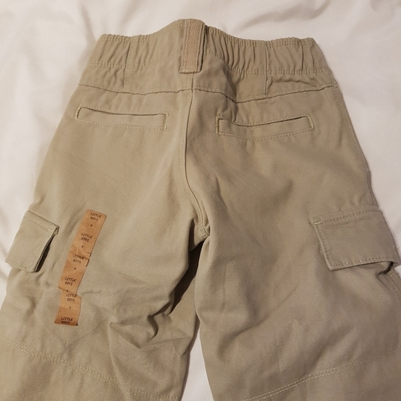 Lands' End boys size 4 canvas climber pants khaki lots of pockets, NEW - Picture 5 of 5